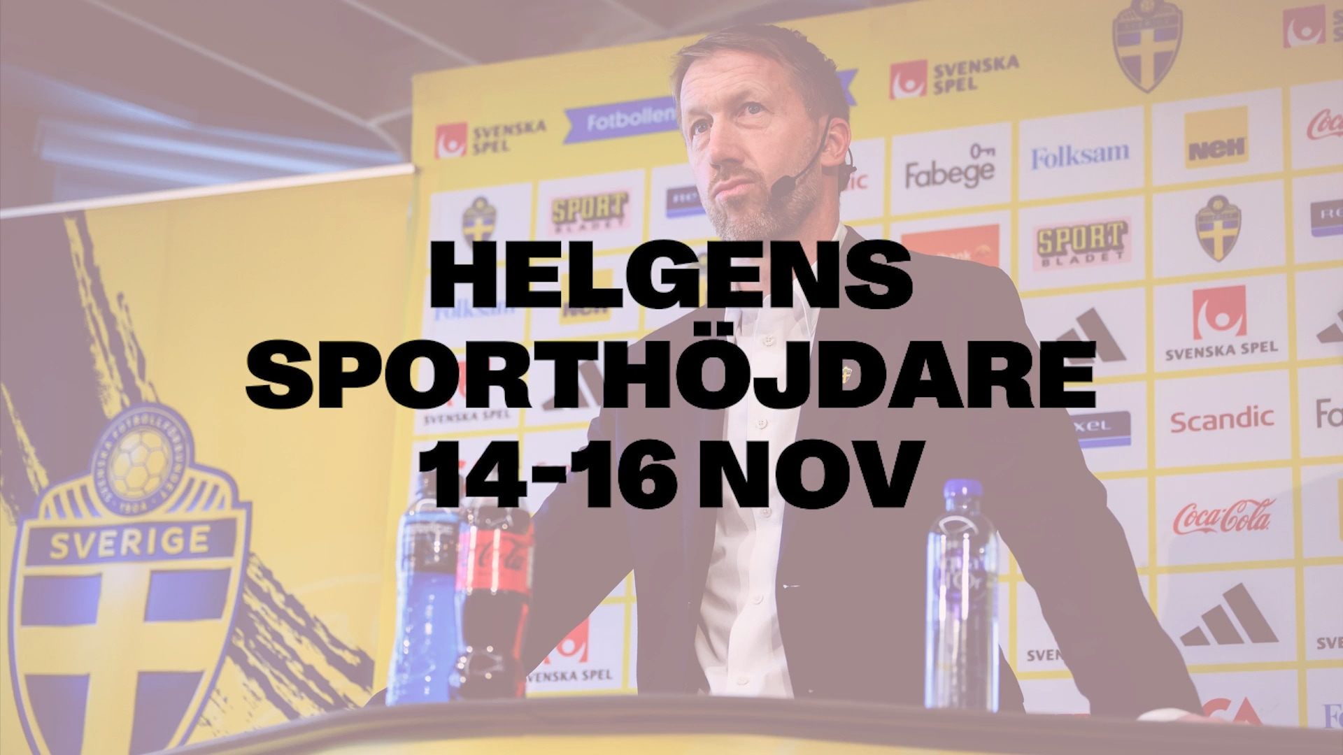 Klicka här för sporthöjdpunkter från helgen 14-16 november